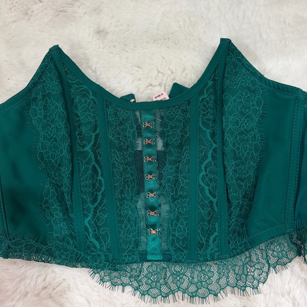 Victoria's Secret Teal Lace Bustier